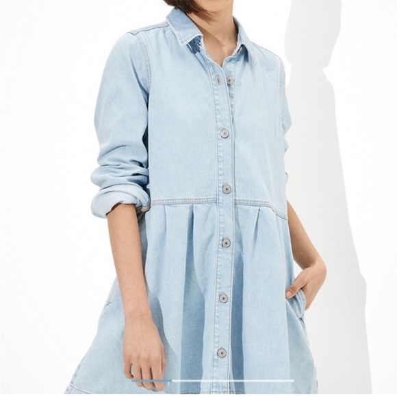 American Eagle Outfitters Dresses & Skirts - NWT American Eagle Denim Baby Doll Dress size Medium